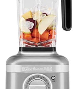 KitchenAid KSB4027CU K400 Countertop Blender, 56 OZ, Contour Silver (Renewed)