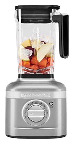 KitchenAid KSB4027CU K400 Countertop Blender, 56 OZ, Contour Silver (Renewed)