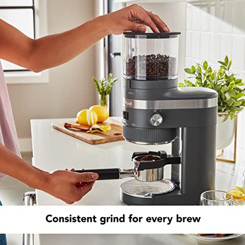 KitchenAid Burr Coffee Grinder - KCG8433, Charcoal Grey, 10 Oz