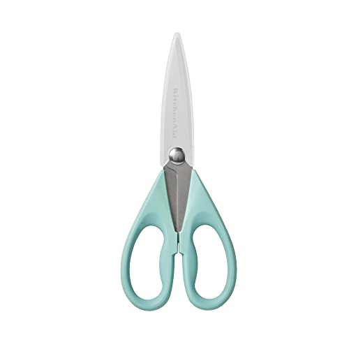 KitchenAid All Purpose Shears with Protective Sheath, 8.72-Inch, Aqua Sky