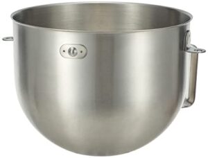 kitchenaid 5-quart stainless-steel commercial mixing bowl with handle