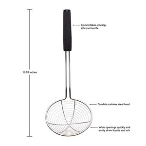 KitchenAid Classic Soft Wire Strainer, 14-Inch, Black