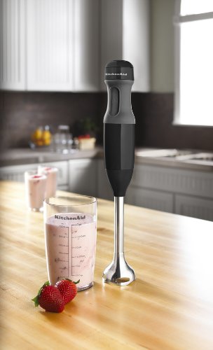 KitchenAid KHB1231OB 2-Speed Hand Blender, Onyx Black