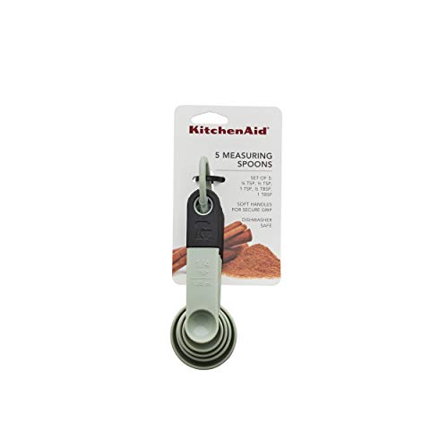 KitchenAid - KE057OHPIA KitchenAid Classic Measuring Spoons, Set of 5, Pistachio/Black