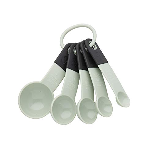 KitchenAid - KE057OHPIA KitchenAid Classic Measuring Spoons, Set of 5, Pistachio/Black