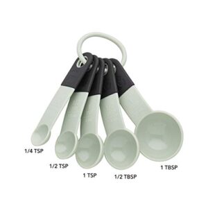 KitchenAid - KE057OHPIA KitchenAid Classic Measuring Spoons, Set of 5, Pistachio/Black