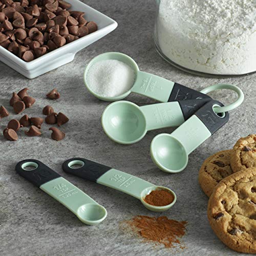 KitchenAid - KE057OHPIA KitchenAid Classic Measuring Spoons, Set of 5, Pistachio/Black