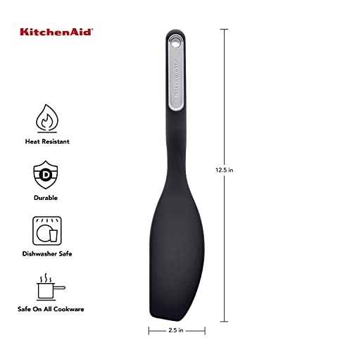 KitchenAid Silicone Mixer Spatula, 12.6 inches, Onyx Black