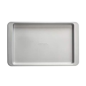 kitchenaid nonstick aluminized steel baking sheet, 10×15-inch, silver