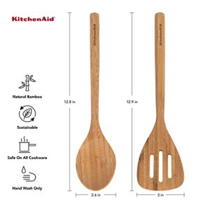 KitchenAid Bamboo Turner and Spoon Set, 2-Piece