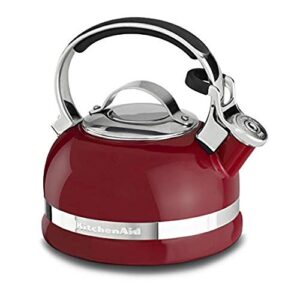 kitchenaid kten20sber 2.0-quart kettle with full stainless steel handle and trim band – empire red