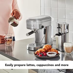 KitchenAid Automatic Milk Frother Metal Espresso, 17 oz, Brushed Stainless