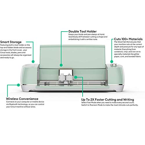 Cricut Explore Air 2 - A DIY Cutting Machine for all Crafts, Create Customized Cards, Home Decor & More, Bluetooth Connectivity, Compatible with iOS, Android, Windows & Mac, Lilac