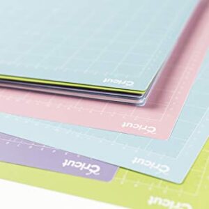 Cricut Variety Pack(1 StrongGrip, 1 LightGrip, 1 StandardGrip) Adhesive Cutting Mat 12"x12", Cutting Mat For Cricut Maker/Cricut Explore, Use with Light, Medium, & Heavy-Weight Materials, (3CT)