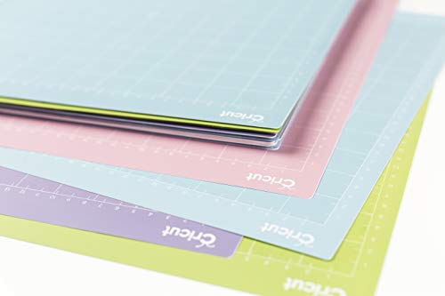 Cricut Variety Pack(1 StrongGrip, 1 LightGrip, 1 StandardGrip) Adhesive Cutting Mat 12"x12", Cutting Mat For Cricut Maker/Cricut Explore, Use with Light, Medium, & Heavy-Weight Materials, (3CT)