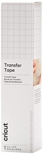 cricut transfer tape – 1ft x 21ft – easy transfer adhesive sheet for vinyl projects – compatible with most vinyl types – clear