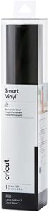 cricut smart permanent vinyl (13in x 12ft, black) for cricut explore 3 and maker 3, create diy projects, decals, stickers & more, all-weather & fade-proof, ideal for outdoor use