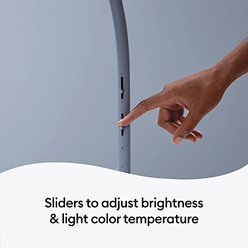 Cricut Bright 360 Floor Lamp & Design Files Bundle Adjustable Pivoting Angle Height Dimmer Brightness Settings LED Energy CRI Light for Craft Room Bedroom and Office Cool Temperature Adjusts - Mist