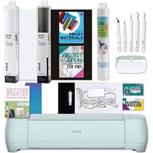 Cricut Explore 3 Machine Bundle Weeder Tool Kit XL Scraper Transfer Tape Smart Vinyl Permanent Black & White 2X Faster DIY Matless Cutting Compatible with iOS Android Windows & Mac Bluetooth