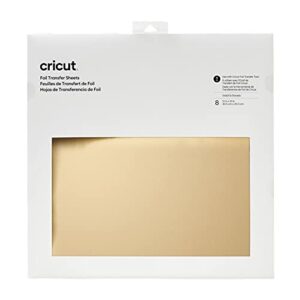 Cricut Machine 3-in-1 Foil Transfer Kit, Gold and Silver 12x12 Sheets Craft Your Own Birthday Party Flakes Celebration Card Christmas Decorations Invite Insert Metallic Foiling Techniques