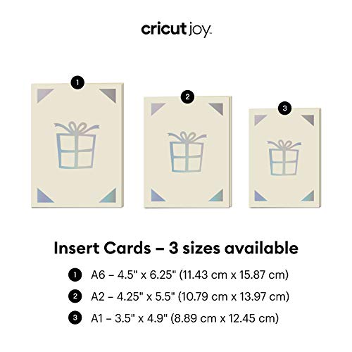 Cricut Joy Insert Large, Gray/Silver Holographic Cards