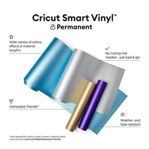 Cricut Smart Shimmer Permanent Vinyl Charmed Bundle | Black, Purple, Gold 13in x 12ft for Cricut Cutting Machines Indoor Vinyl Bundle