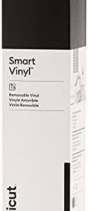 Cricut Smart Removable Vinyl (13in x 21ft, Black) for Cricut Explore 3 and Maker 3, Recommended for Indoor DIY Crafts, Decor Projects, Decals, Stickers & More, Leaves No Residue