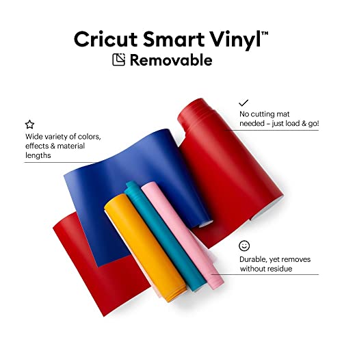 Cricut Smart Removable Vinyl Ocean Sunrise Bundle | Mint, Blue, Orange, Aqua 13in x 3ft for Cricut Cutting Machines Indoor Vinyl Bundle