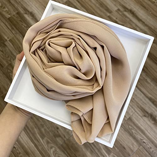 NOOR 5 pcs Hijab Scarfs for Women - Premium Quality Chiffon Hijab, Soft and Lightweight. Hijab Gift Box - 5 Colors Set (Mix Colors 1)