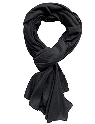 Hijab for Women Jersey Hijab Scarfs for Women Head Scarf Muslim Head Wraps (Black)