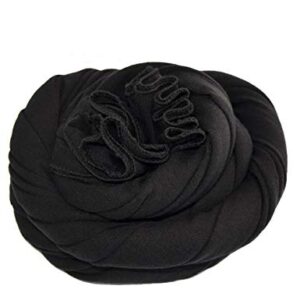 Hijab for Women Jersey Hijab Scarfs for Women Head Scarf Muslim Head Wraps (Black)