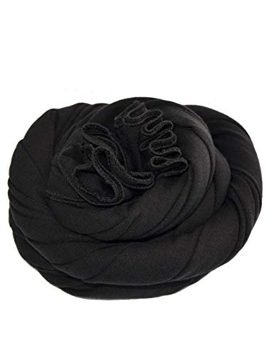 Hijab for Women Jersey Hijab Scarfs for Women Head Scarf Muslim Head Wraps (Black)