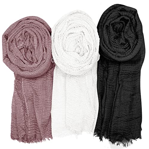 Women Scarf Shawl for All Season 3PCS Scarve Wrap Scarve E.