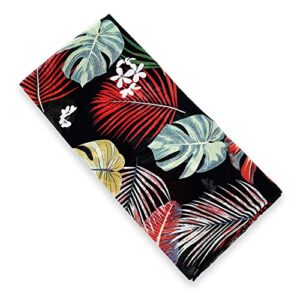 GERINLY Palm Leaf Scarf for Beach Tropical Plant Shawl Lightweight Chiffon Head Wrap Hawaii Bikini Sarong