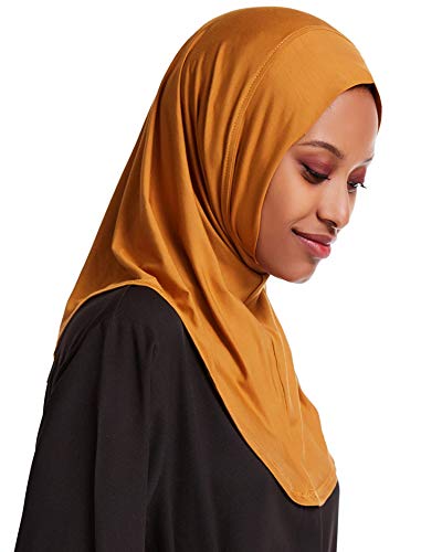 GladThink Women Girl Muslim Long Hijab Camel