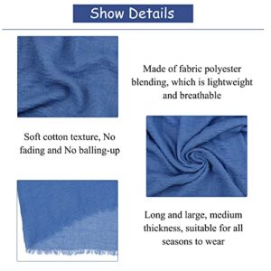 6 PCS Hijab Scarfs for Women Turbans Head Wraps Soft Head Scarf Long Scarf Shawl for All Season(Set 04)