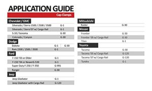 GCi STRONGER BY DESIGN G-30 Clamp for Truck Cap / Camper Shell (Set of 4). Made with Structural Aluminum to Ensure Quality and Strength. For Mounting Caps, Camper Shells, Toppers.