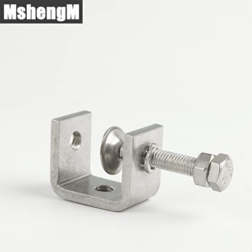 2Pcs C-Clamp 304 Stainless Steel G-Clamp Tiger Clamp Heavy Duty Woodworking Clamp Home Improvement And Automotive Repair Tools With Wide Jaw Openings (30MM)