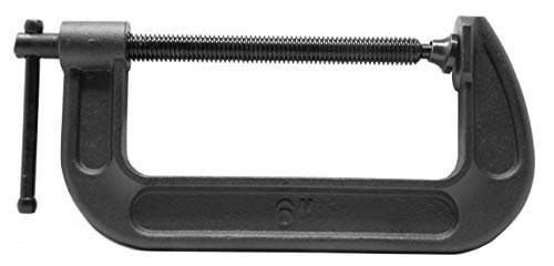 WEN CLC630 Heavy-Duty Cast Iron C-Clamps with 6-Inch Jaw Opening and 2.75-Inch Throat, 2 Pack