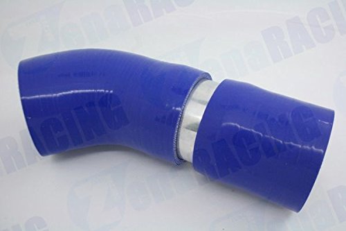 Autobahn88 Aluminum Alloy Hose Joiner Pipe, OD= 2.36" (60mm), L 3" (76mm), Glossy Polished, Includes 2 G-Clamps