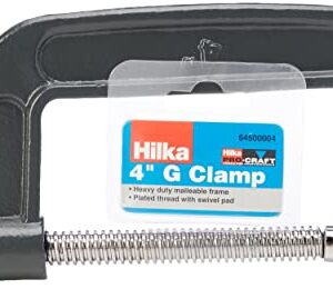 Hilka 64500004 4-Inch Pro Craft Heavy Duty G Clamp
