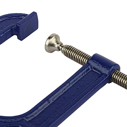 IRWIN Tools QUICK-GRIP 100 Series Deep Throat C-Clamp, 2-inch by 3 1/2-inch Throat (225123)