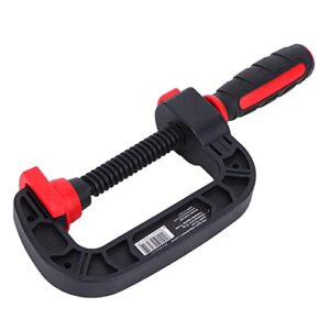 asixxsix c clamp, fast wrench can quickly adjust the clamping object protects objects very well g clamp for hold irregular objects(3 inch opening 75mm)