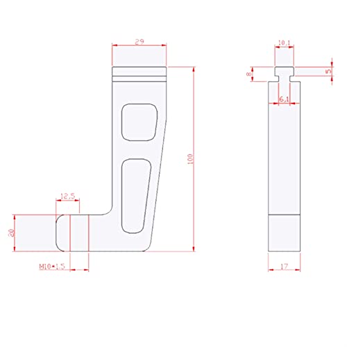 AYKONG 2PCS/Set 45/75MM Type Height Miter Track T-Track Backing Special Fixing Clip Fixture G Clamp for Workbench DIY Accessories Jig Accessories