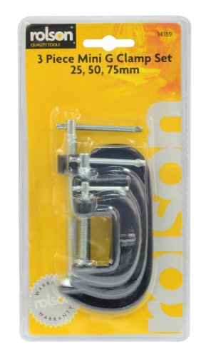 Rolson 14189 G-Clamp Set - 3 Pieces