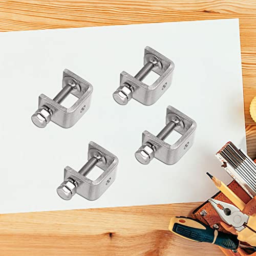 8 Pack Tiger Clamp Heavy Duty C-Clamp with Adjustable Wide Jaw Openings 304 Stainless Steel C Clamp G-Clamp for Woodworking Mount Welding Building Household Desktop