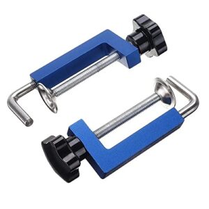 AYKONG 2Pcs Aluminum Alloy 360° Ratary Woodworking Clamp G Clip Dedicated Fixture Adjustable Frame Fast Fixed Clamp for Woodworking Benches Jig Accessories