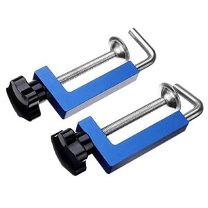 AYKONG 2Pcs Aluminum Alloy 360° Ratary Woodworking Clamp G Clip Dedicated Fixture Adjustable Frame Fast Fixed Clamp for Woodworking Benches Jig Accessories