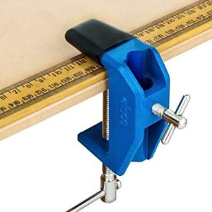 Heavy Duty Multi-Purpose Table Clamp - Vinyl Coated Grip and Swivel Pad - Built-In Rod & Pulley Holder - Fits Surfaces up to 2.55" Thick - Die-Cast Metal - Eisco Labs