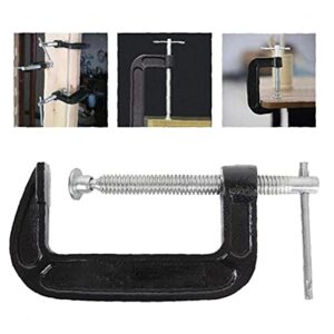 3 Inch C-Clamp Set, Heavy Duty Steel C Clamp Industrial Strength C Clamps for Woodworking, Welding, and Building(2PCs )